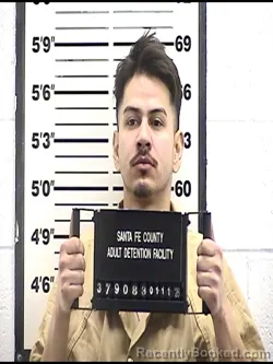 Booking photo from Santa Fe County, New Mexico
