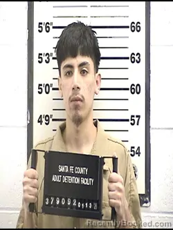 Booking photo from Santa Fe County, New Mexico
