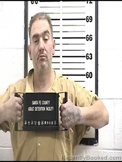 Booking photo from Santa Fe County, New Mexico
