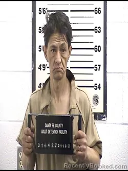 Booking photo from Santa Fe County, New Mexico