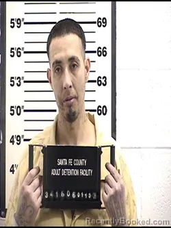 Booking photo from Santa Fe County, New Mexico