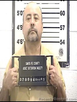 Booking photo from Santa Fe County, New Mexico