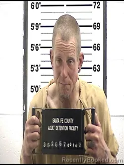 Booking photo from Santa Fe County, New Mexico