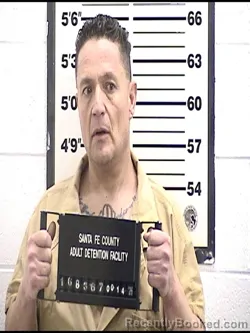 Booking photo from Santa Fe County, New Mexico