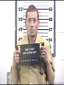 Booking photo from Santa Fe County, New Mexico