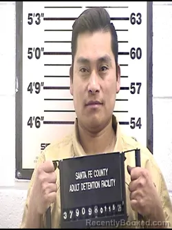 Booking photo from Santa Fe County, New Mexico