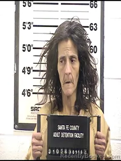 Booking photo from Santa Fe County, New Mexico