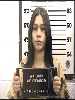 Booking photo from Santa Fe County, New Mexico