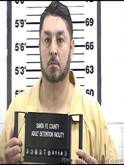 Booking photo from Santa Fe County, New Mexico