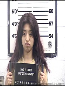 Booking photo from Santa Fe County, New Mexico