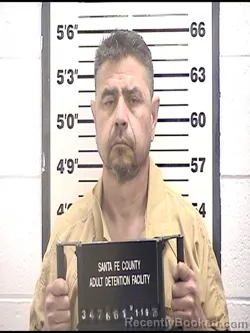 Booking photo from Santa Fe County, New Mexico