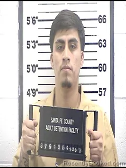 Booking photo from Santa Fe County, New Mexico