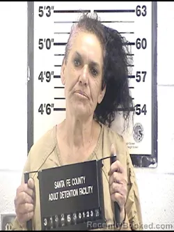 Booking photo from Santa Fe County, New Mexico