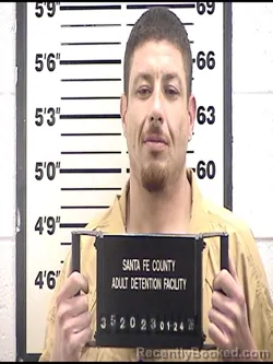 Booking photo from Santa Fe County, New Mexico