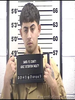 Booking photo from Santa Fe County, New Mexico