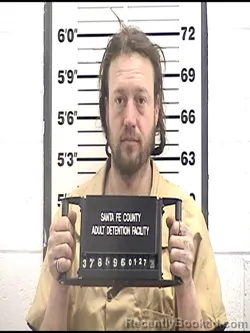 Booking photo from Santa Fe County, New Mexico