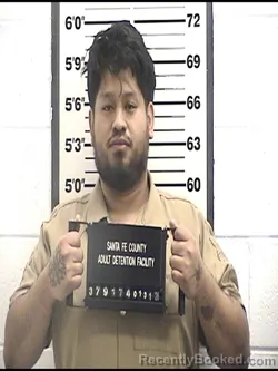 Booking photo from Santa Fe County, New Mexico