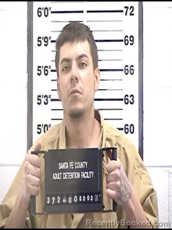 Booking photo from Santa Fe County, New Mexico