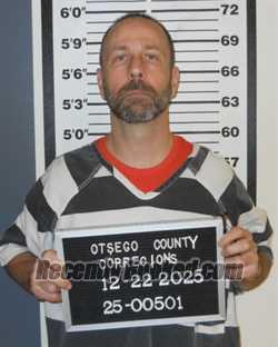 Booking photo from Otsego County, New York