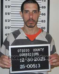 Booking photo from Otsego County, New York