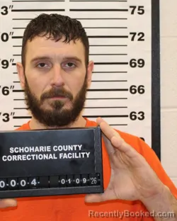 Booking photo from Schoharie County, New York