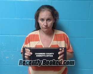 Booking photo from Chambers County, Texas