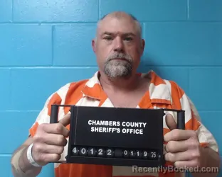 Booking photo from Chambers County, Texas