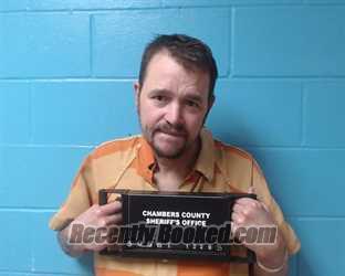 Booking photo from Chambers County, Texas