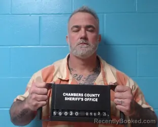 Booking photo from Chambers County, Texas