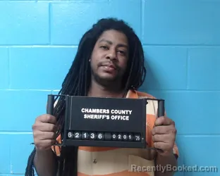 Booking photo from Chambers County, Texas