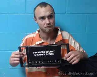 Booking photo from Chambers County, Texas