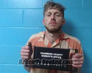 Booking photo from Chambers County, Texas