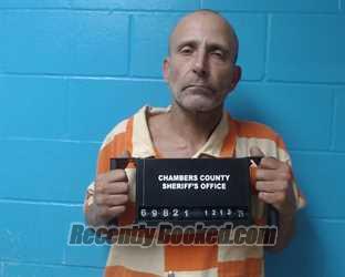 Booking photo from Chambers County, Texas