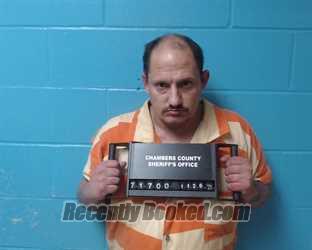 Booking photo from Chambers County, Texas