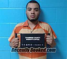 Booking photo from Chambers County, Texas