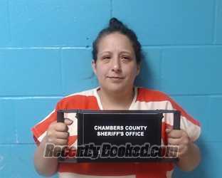 Booking photo from Chambers County, Texas