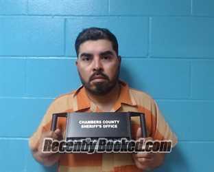 Booking photo from Chambers County, Texas