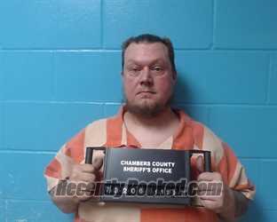 Booking photo from Chambers County, Texas