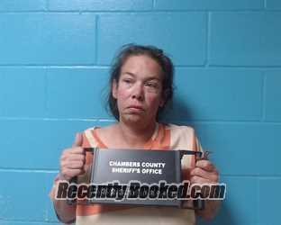Booking photo from Chambers County, Texas