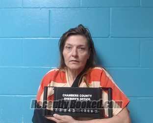 Booking photo from Chambers County, Texas