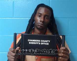 Booking photo from Chambers County, Texas