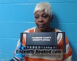 Booking photo from Chambers County, Texas