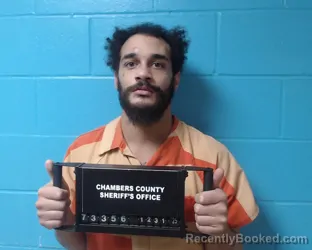 Booking photo from Chambers County, Texas