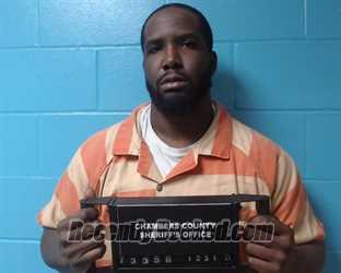 Booking photo from Chambers County, Texas