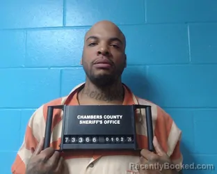 Booking photo from Chambers County, Texas