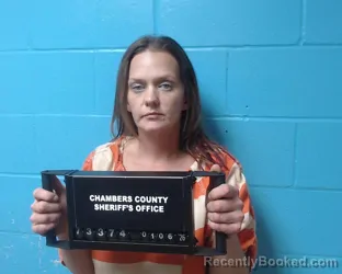 Booking photo from Chambers County, Texas