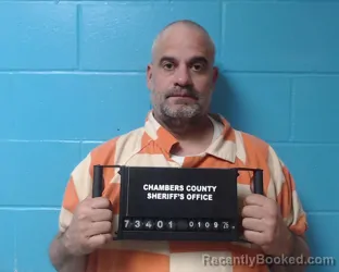 Booking photo from Chambers County, Texas