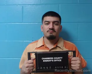 Booking photo from Chambers County, Texas