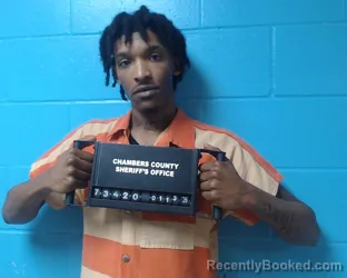 Booking photo from Chambers County, Texas