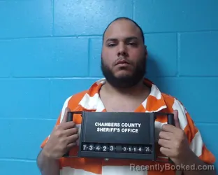 Booking photo from Chambers County, Texas